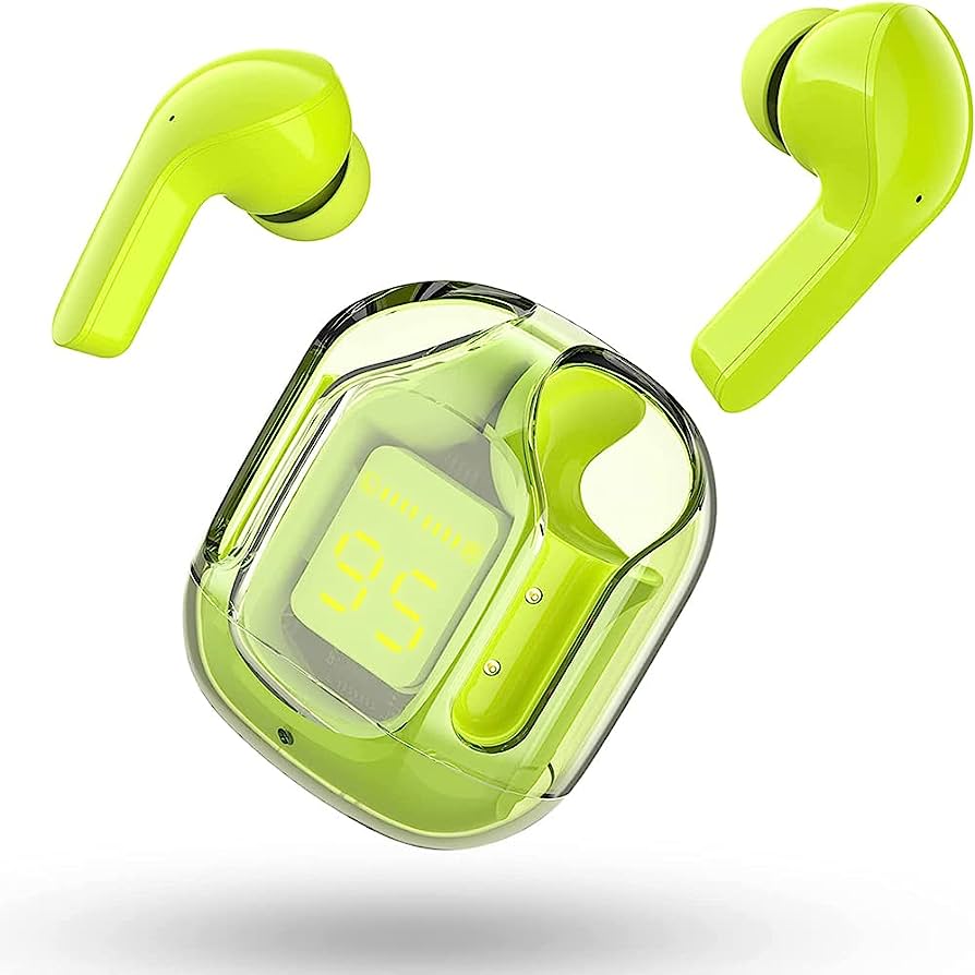 Air31 Earbuds Wireless Crystal Transparent body - with silicone pouch