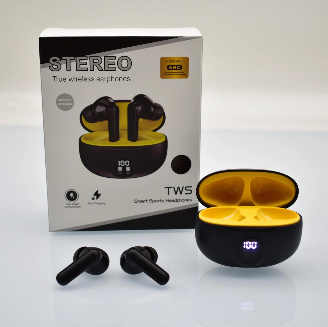 Stereo 895B Wireless Bluetooth Earbuds With Mic LED Display Type C Fast Charging For Android IPhone