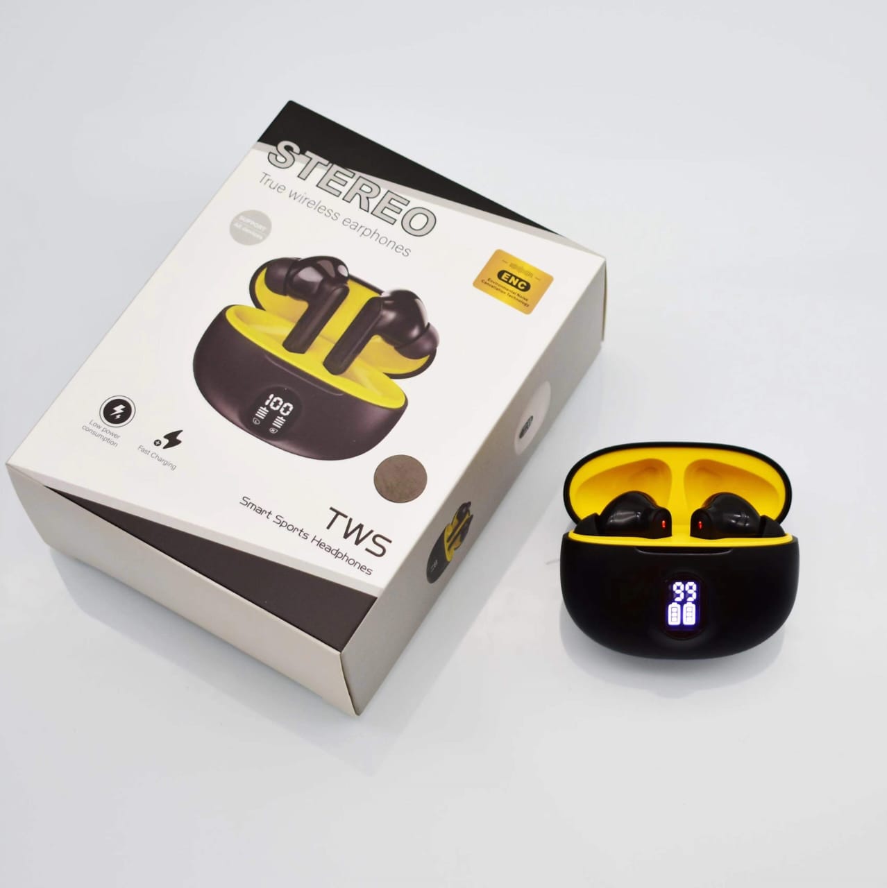 Stereo 895B Wireless Bluetooth Earbuds With Mic LED Display Type C Fast Charging For Android IPhone